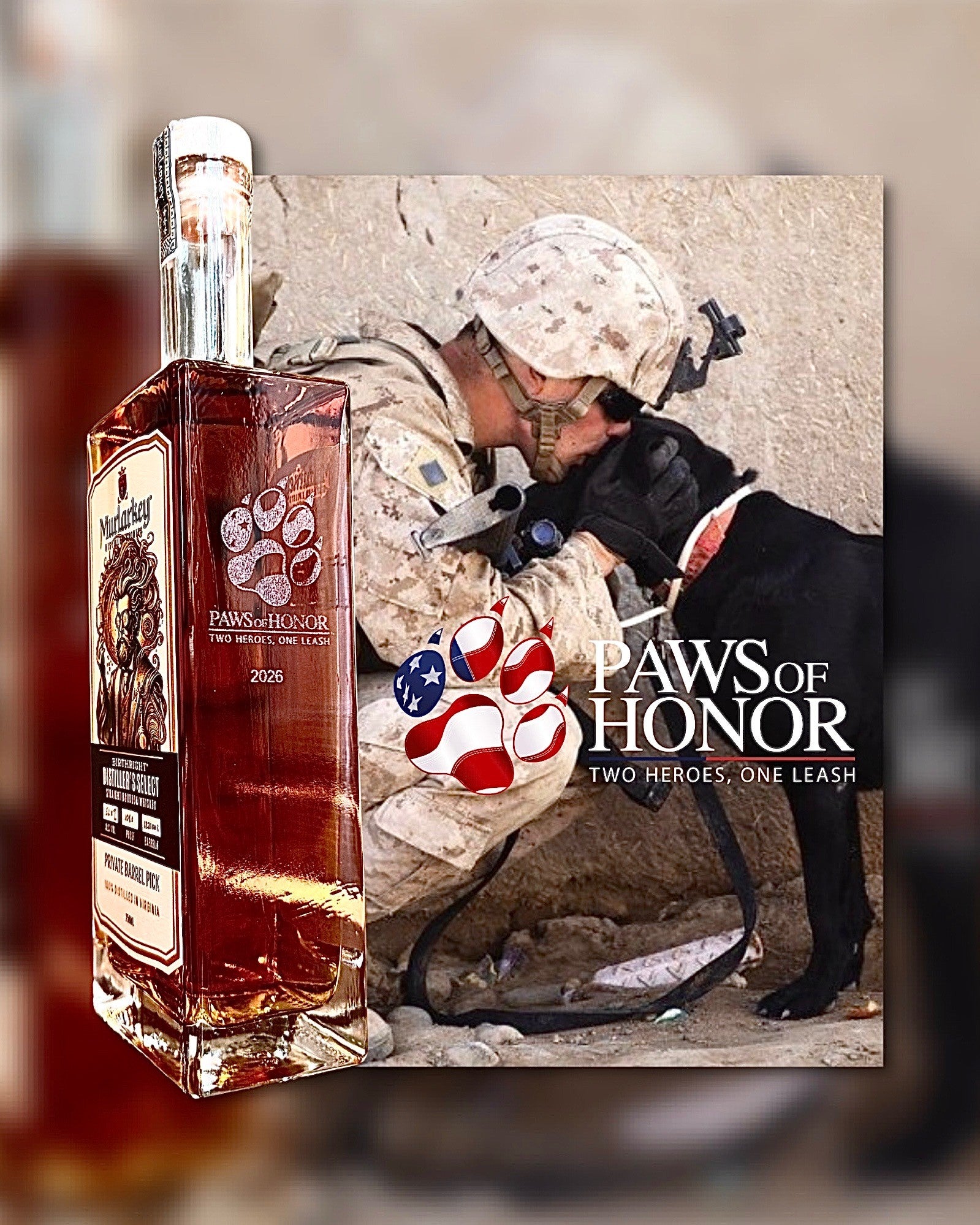 Birthright Bourbon Distiller’s Select- Paws of Honor Single Barrel Edition